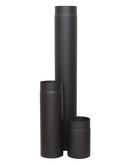 Труба LAVA (конструкционная сталь 2мм, черный) 500 мм, Д120 (200)